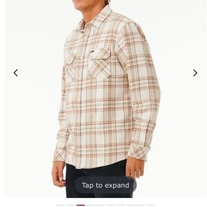 Griffin Flannel Shirt men’s rip curl size large NWT